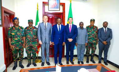 WAZIRI WA ULINZI NA JKT AKUTANA NA KUFANYA MAZUNGUMZO NA MABALOZI WA ITALIA NA BRAZIL TANZANIA